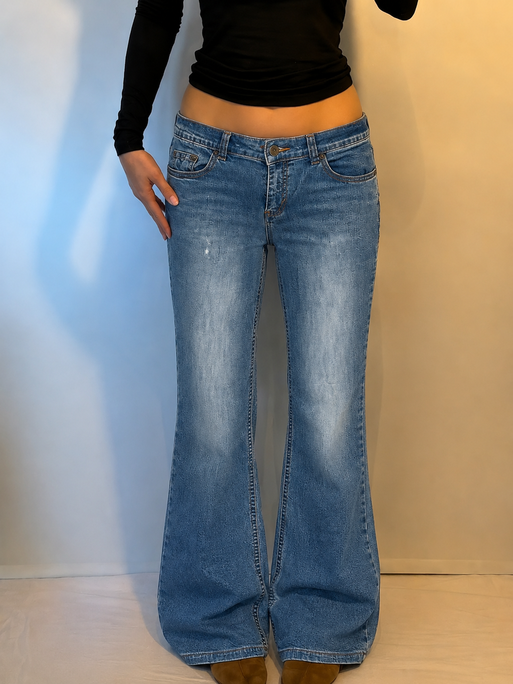 Y2K Bootcut Jeans (S)