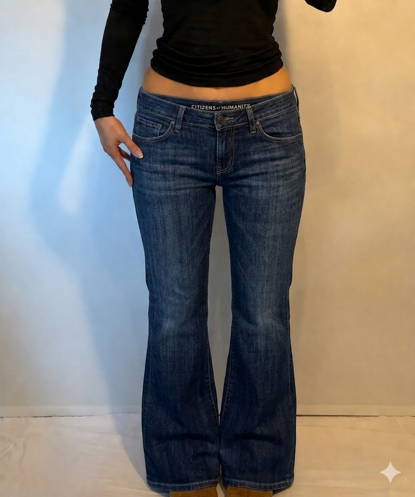 Y2K Bootcut/Flraed Jeans (L)
