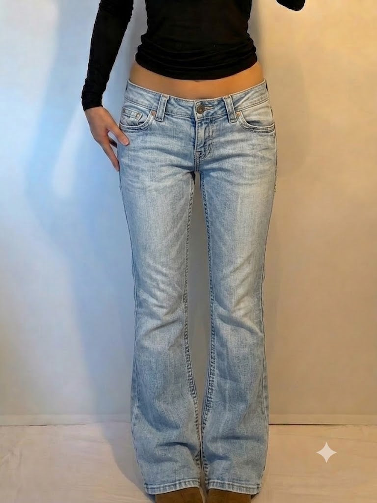 Y2K Skinny Bootcut Jeans (L)